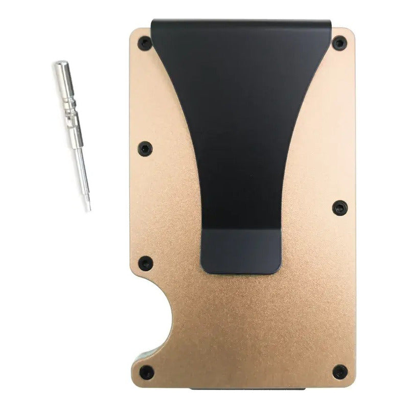 Money Clip Color Gold Para Tarjetas Y Billetes Envio Gratis