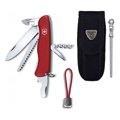 Navaja Victorinox Forester, 111 Mm Con Funda, Cordón Y Mini Chaira