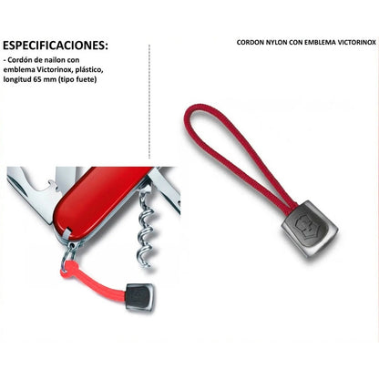 Navaja Swisschamp, Funda Piel Negra Y Cordon, Victorinox