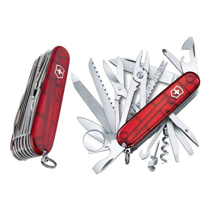 Navaja Swisschamp, Funda Piel Negra Y Cordon, Victorinox