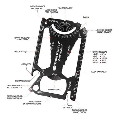 Multiherramienta Cardsmart True Utility De Bolsillo Tu207k