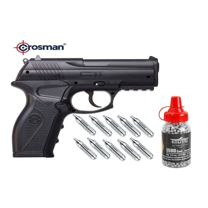 Crosman C11 + 10 Cilin. Co2 + 1500 Balines Cal. 4.5