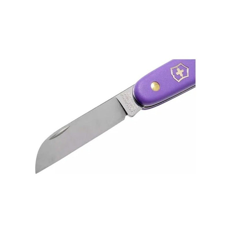 Navaja Para Flores Victorinox 55 Mm, Violeta, Blíster.