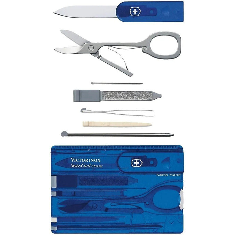 Tarjeta Victorinox Swisscard Classic Azul Trans 0.7122.t2