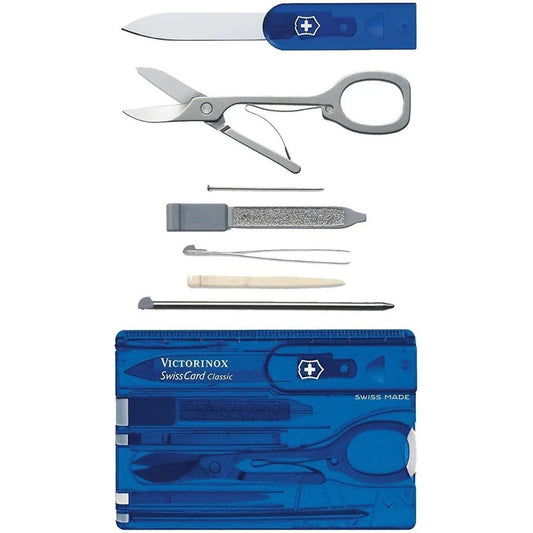 Tarjeta Victorinox Swisscard Classic Azul Trans 0.7122.t2