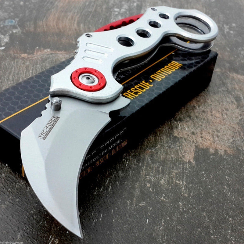 Navaja Tac Force Karambit Claw Con Tu Nombre Grabado En Hoja
