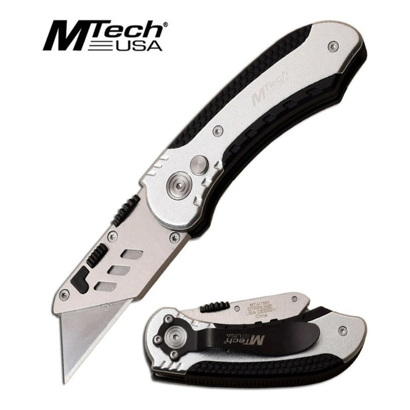 Navaja Mtech Usa con alto contenido de carbono SK5 en la hoja