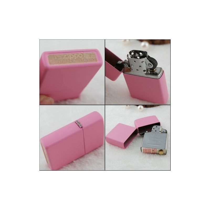 Encendedor Zippo Rosa Original Personalizado Con Grabado