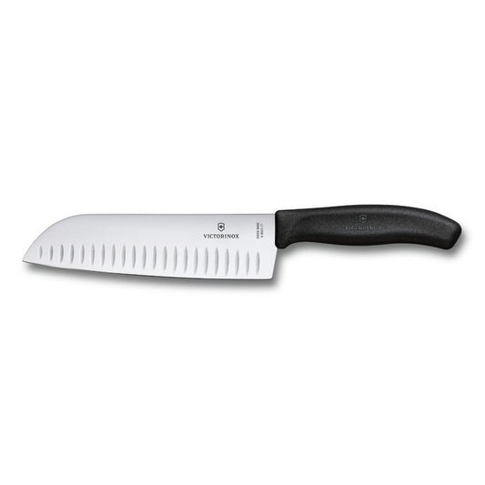 Cuchillo Cocina Filetero Santoku Troquelado, Mango Nylon