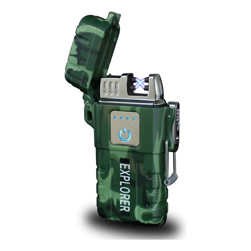 Encendedor Electrónico Plasma Recargable Usb Doble Arco Expl