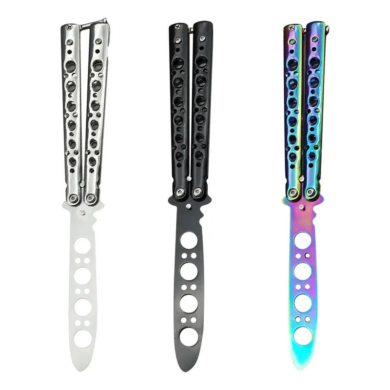 Cuchillo Navaja Tactica De Entrenamiento Mariposa Balisong