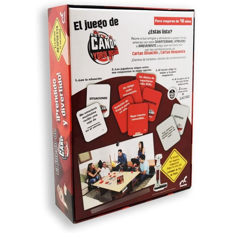 Juego De Mesa Novelty De Está Cañón Con Yordi Rosado