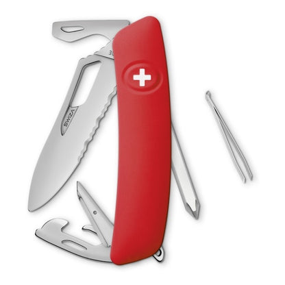 Navaja Swiza Allmatt Single Hand Sh04 Tr Wavy Edge, 12 Func