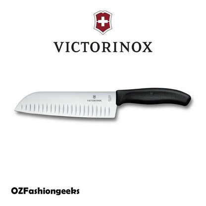 Cuchillo Cocina Filetero Santoku Troquelado, Mango Nylon