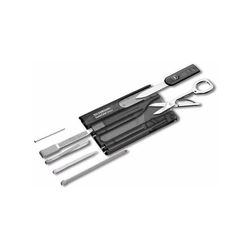 Swiss Card Negra Tran Victorinox 0.7133.t3 + Tu Logo Grabado