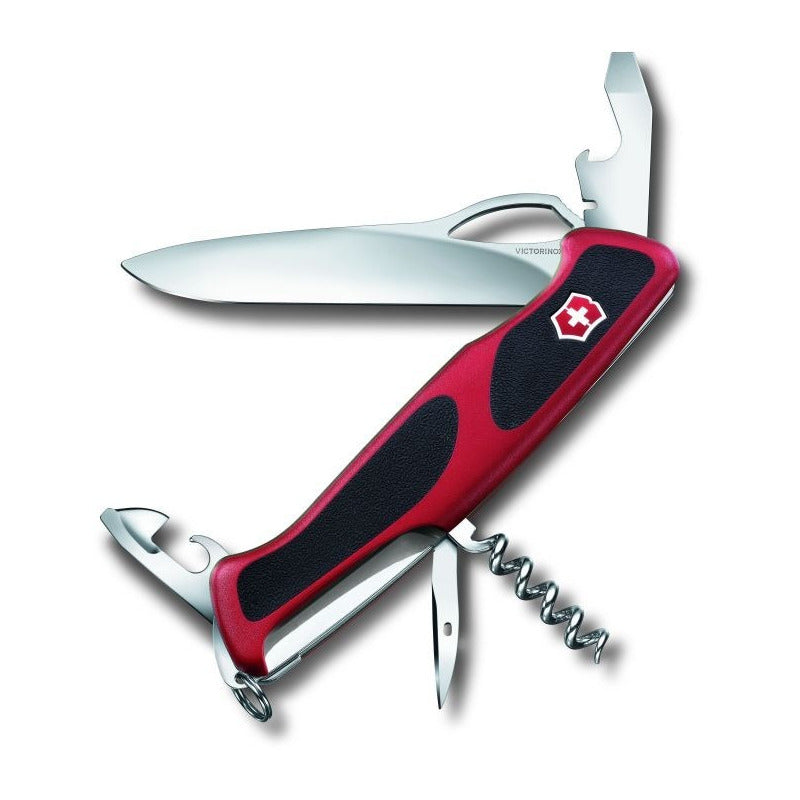 Cortaplumas Victorinox Mod.rangergrip 11 Usos Suiza 22045 Color Rojo Y Negro