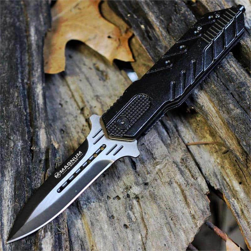 Navaja Rocket Boker Magnum Con Hoja Plana Dos Tonos 01ry596n