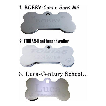 Placa Tag Mascota, Perro,   A/inox  Exc Calidad Envío Gratis