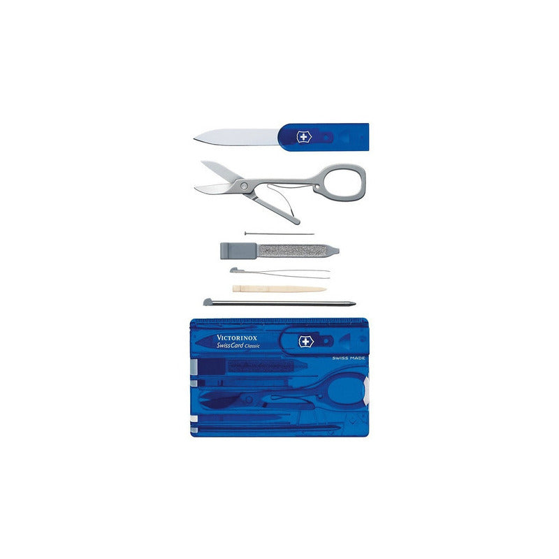 Swisscard Classic Color Azul Transparente Victorinox