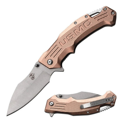 Navaja Táctica Mtech Regiment Marines Oficial Con Tu Nombre