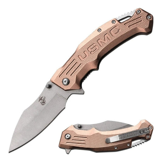 Navaja Táctica Mtech Regiment Marines Oficial Con Tu Nombre