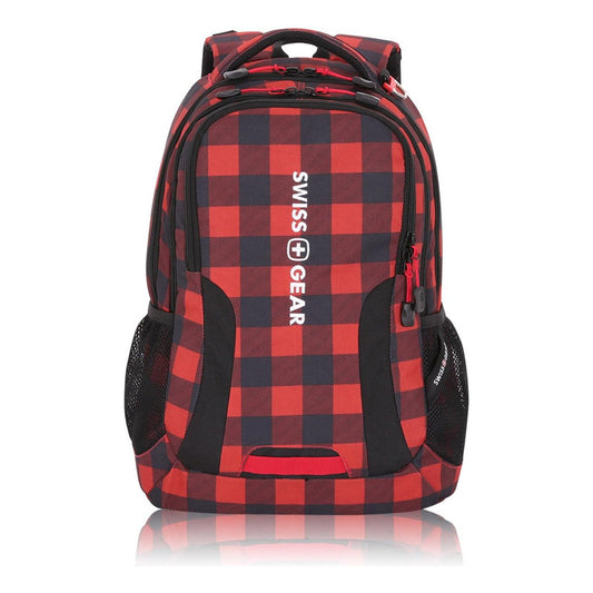 Swiss Gear By Wenger - Mochila A Cuadros Rojos Para Laptop De Hasta 14