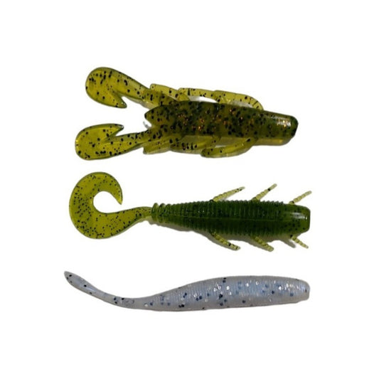 Señuelos De Goma Storm 3 Pack Variado