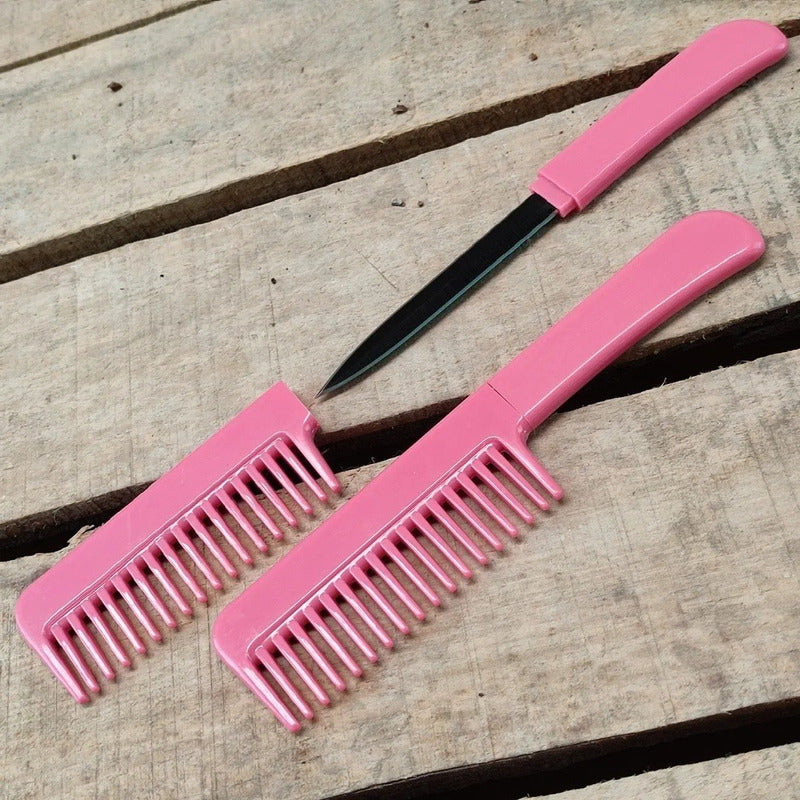 Navaja Discreta Dentro De Peine Excelente Defensa Personal