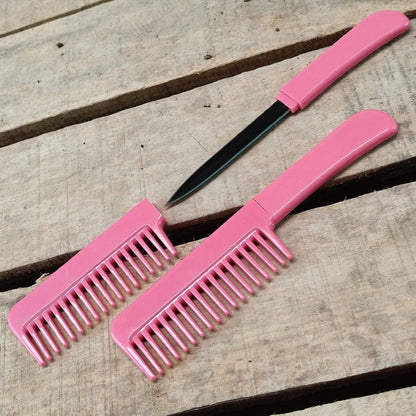 Navaja Discreta Dentro De Peine Excelente Defensa Personal