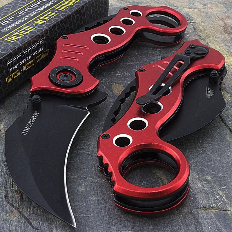 Navaja Tac Force Karambit Claw Roja Tf-578rd
