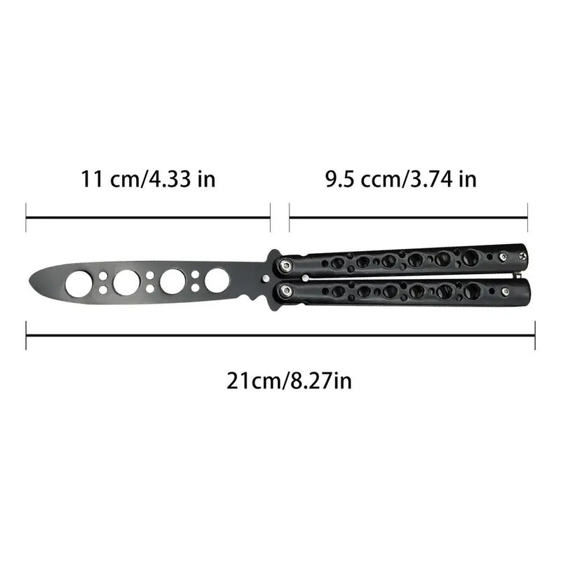 Cuchillo Navaja Tactica De Entrenamiento Mariposa Balisong