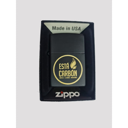 Zippo Negro Matte Personalizado Ambos Lados Imagen, Nombre,