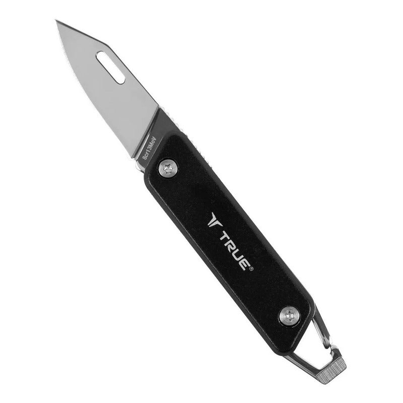 Navaja Plegable Modern Key True Utility De Bolsillo Negro