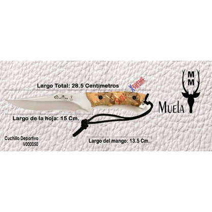 Cuchillo Táctico Muela Typhoon-desi Camuflaje 15 Cm De Hoja