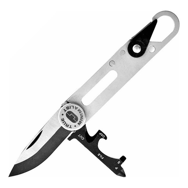 Navaja Plegable Minimalist True Utility De Bolsillo Gris