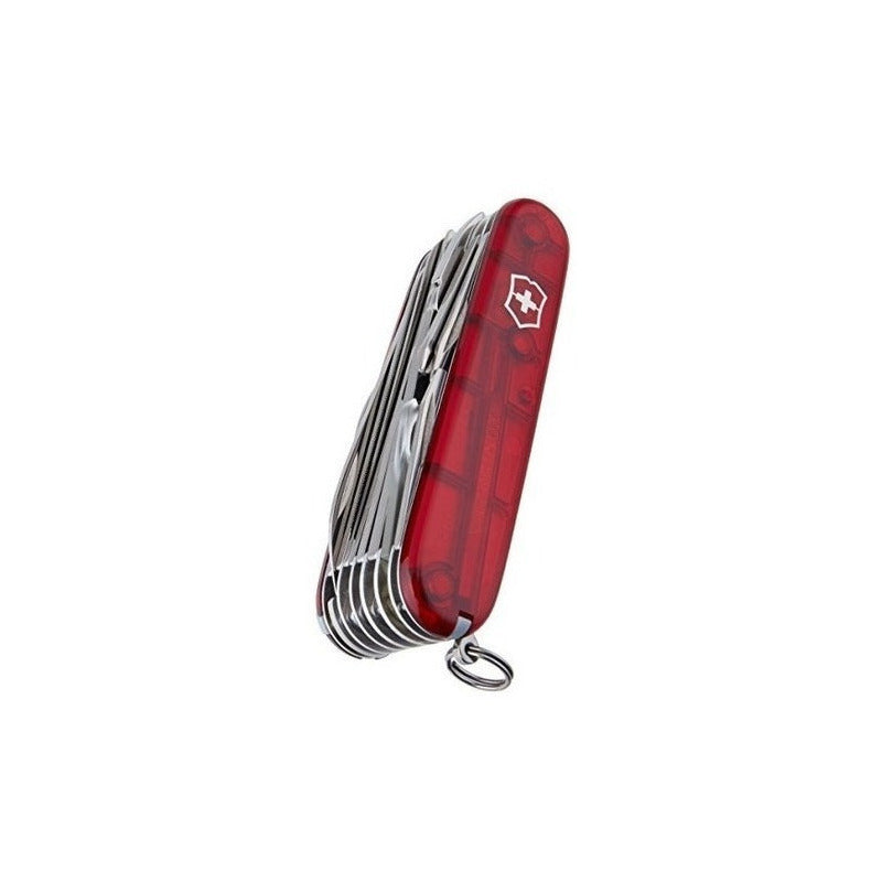 Navaja Victorinox Swiss Champ Roja Transparente + Grabado