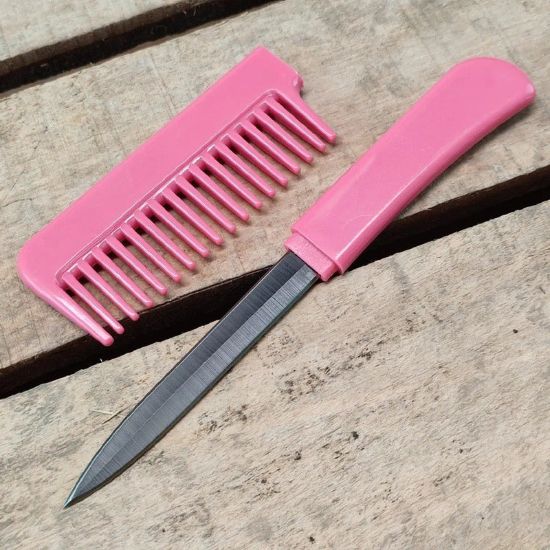 Navaja Discreta Dentro De Peine Excelente Defensa Personal