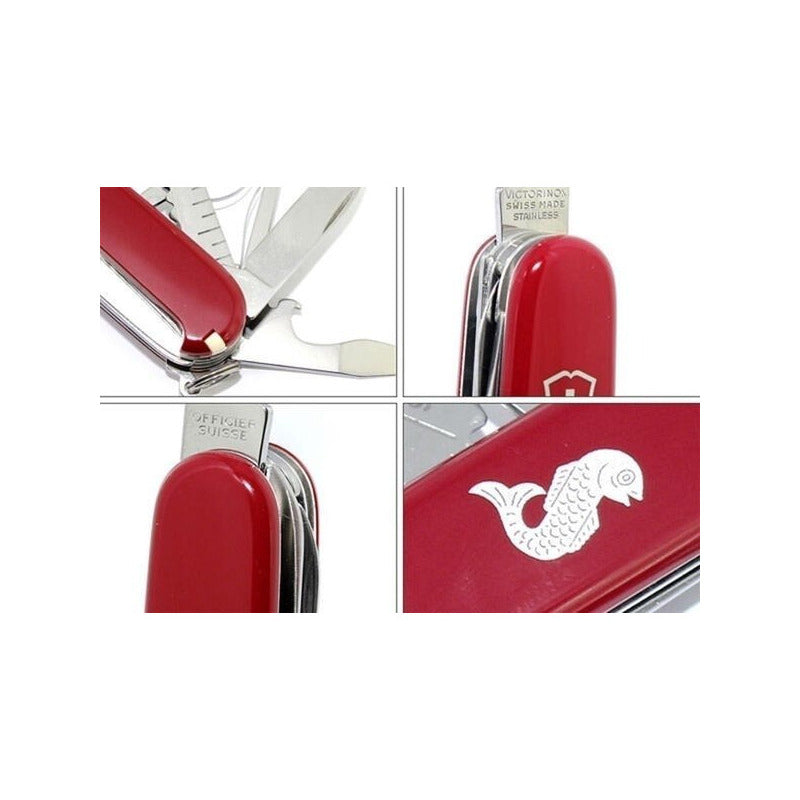 Navaja Victorinox  Fisherman Roja  1.4733.72 De 18 Funciones