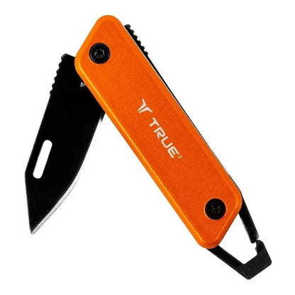Navaja Plegable Modern Key True Utility De Bolsillo, Naranja