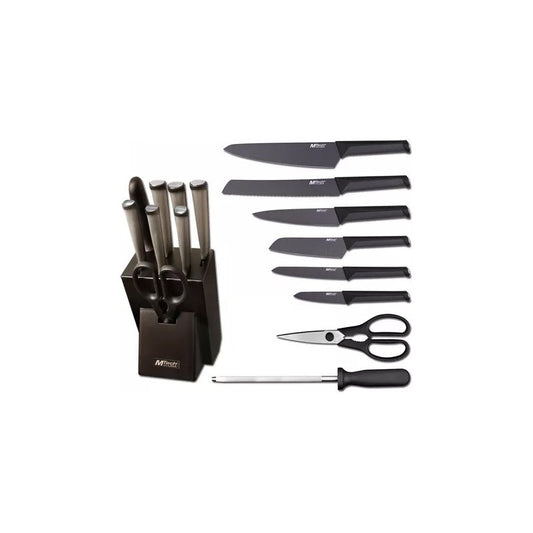 Set De 8 Piezas Cuchillos Chef Mtech Usa Acero Filo Mt-980
