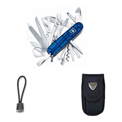 Navaja Victorinox Swisschamp, Funda Nylon Y Cordon + Grabado