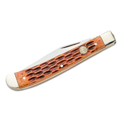 Navaja Böker Navajas Boker Slim Line Trapper Knife Color Rojo/miel Desvanecido Liso