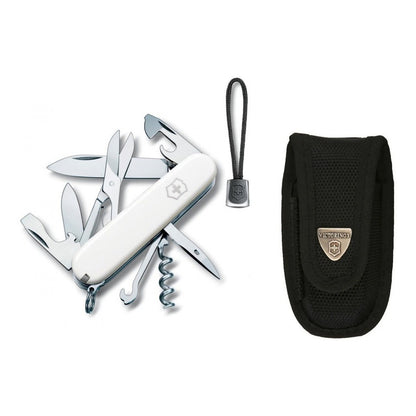 Navaja Climber Roja 14 Usos Victorinox Con Funda, Cordón y Grabado Laser en Hoja