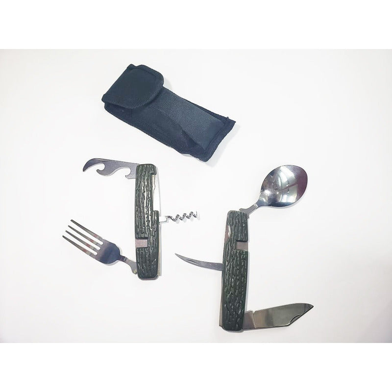Cubiertos De Camping Cuchara/tenedor Multiusos