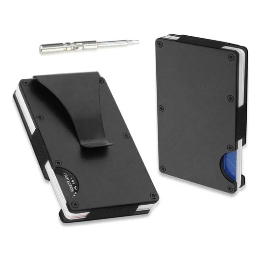Cartera Money Clip Tarjetero Metal Billetera Y Desarmador