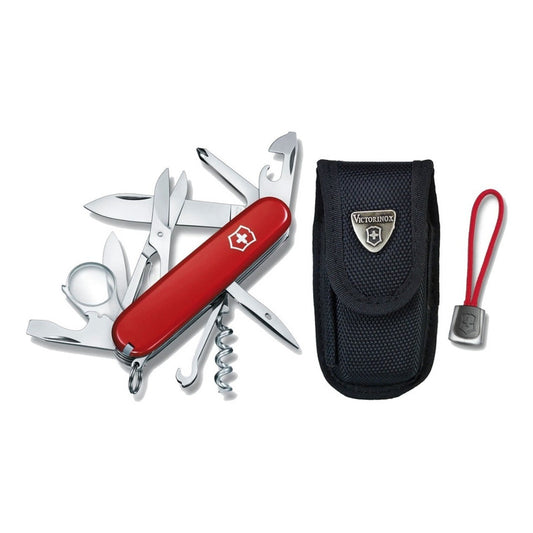 Navaja Victorinox Explorer Roja 16 Func, Con Funda Y Cordon