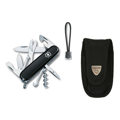 Navaja Climber Roja 14 Usos Victorinox Con Funda, Cordón y Grabado Laser en Hoja