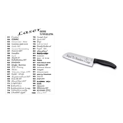 Cuchillo Santoku Swiss Classic Filetero Personalizado Laser