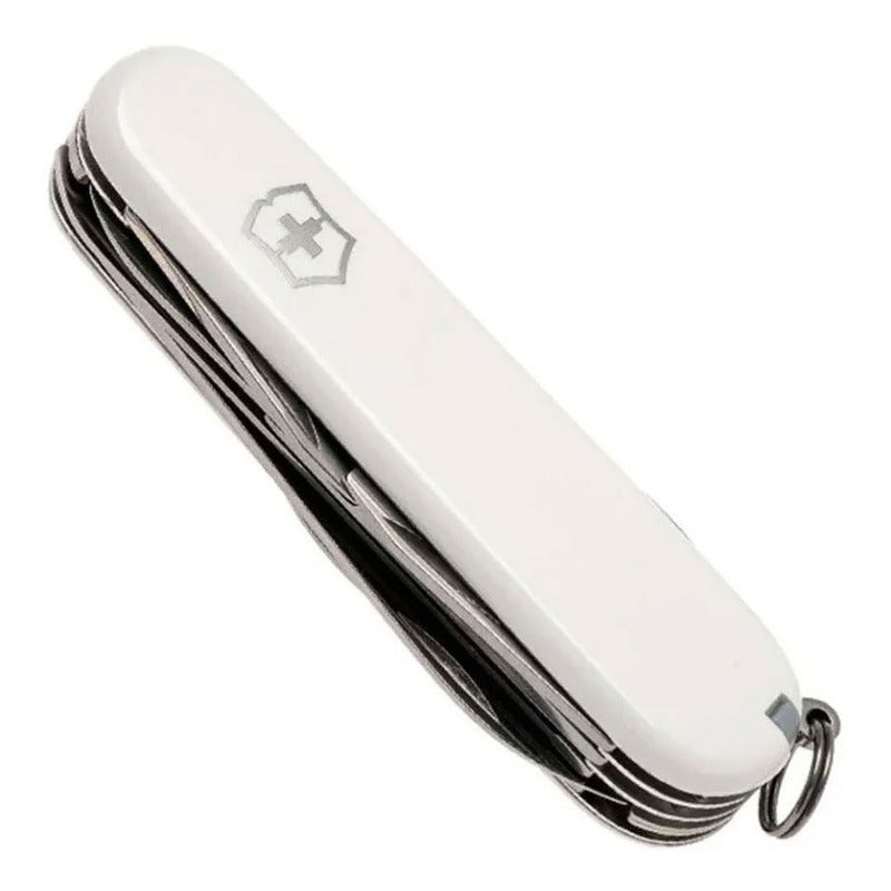 Navaja Victorinox Huntsman Blanca Con Funda+ Cordón+ Grabado
