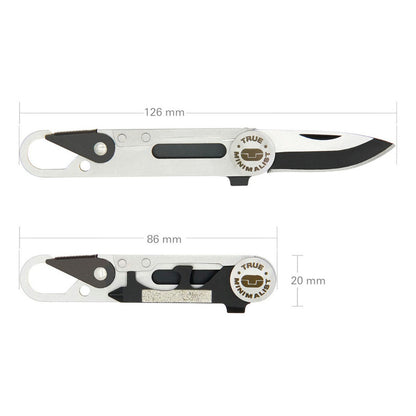 Navaja Plegable Minimalist True Utility De Bolsillo Gris